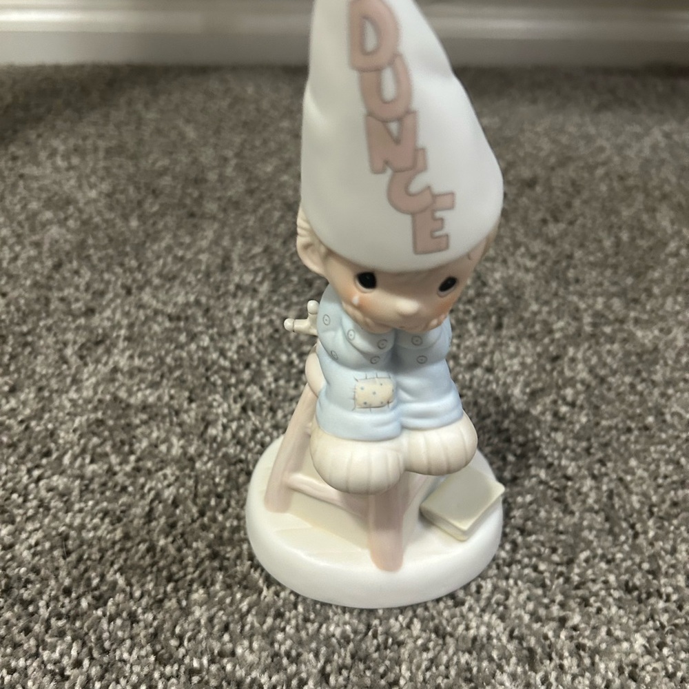 Adorable Dunce Cap Blue and White